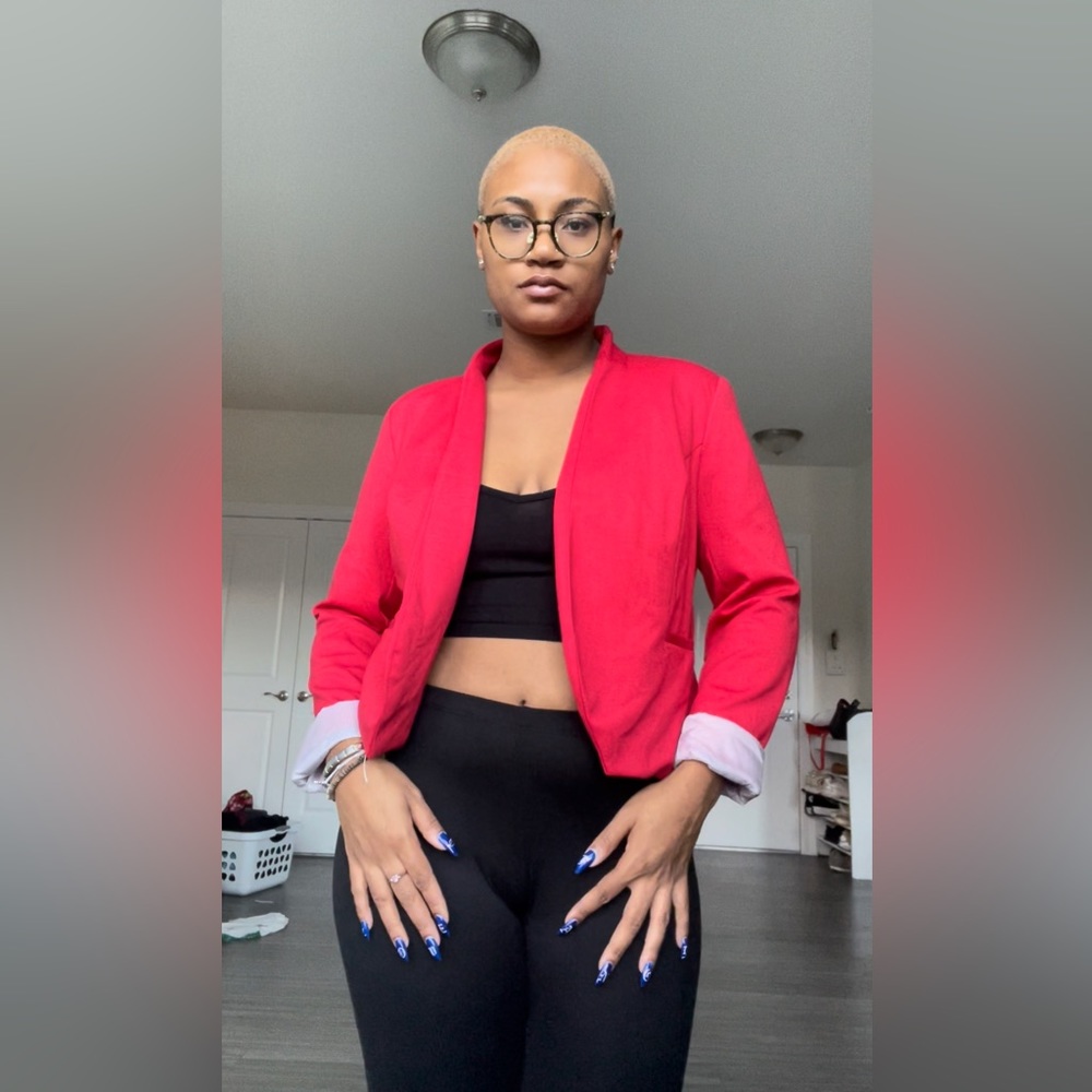 Red blazer